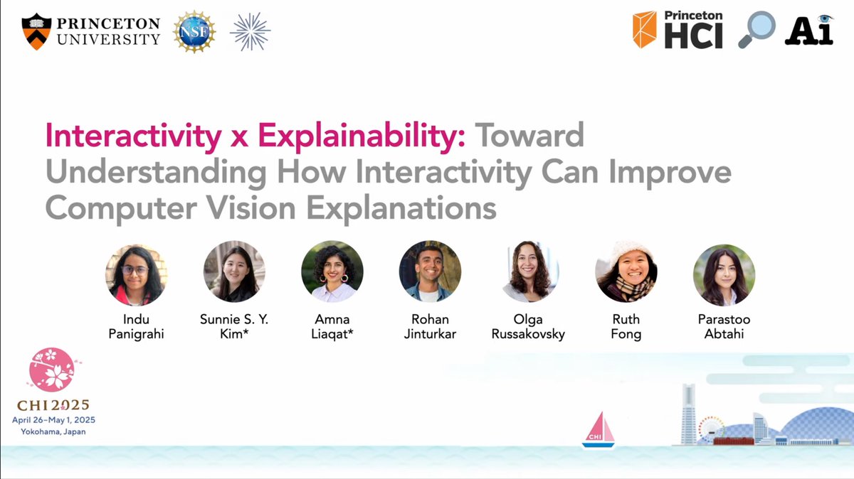 Check out Indu Panigrahi’s LBW at #CHI2025: “Interactivity x Explainability: Toward Understanding How Interactivity Can Improve Computer Vision Explanations.”

🔗 Project Page: ind1010.github.io/interactive_XAI
📄 Extended Abstract: arxiv.org/abs/2504.10745