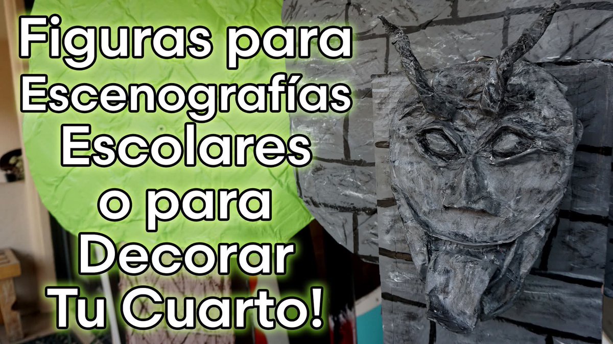 MrComoleHago's tweet photo. Chequen este video sobre cómo hacer figuras y escenografías, para obras y proyectos escolares, o simplemente para decorar sus cuartos con solo cartón, papel y engrudo, https://t.co/nAOs9ePFYn  #comolehago #diy #escenografía #figuras #carton #engrudo https://t.co/TLwf3dXivM