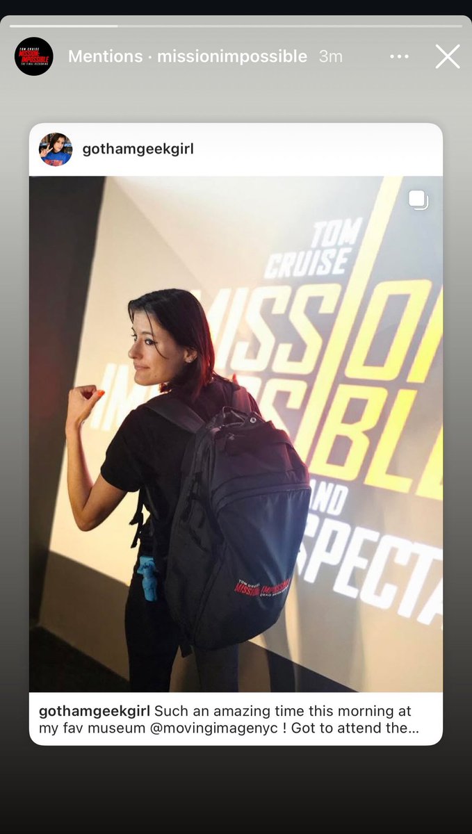 GothamGeekGirl's tweet image. Such an amazing time this morning at my fav museum @movingimagenyc ! Got to attend the media tour of the #MissionImpossible - Story and Spectacle” 🔥🔥@missionimpossible 

@MissionFilm experience at #MoMI key stunt sequences, with unique bts-content &amp;amp; props 

open April 18-Dec