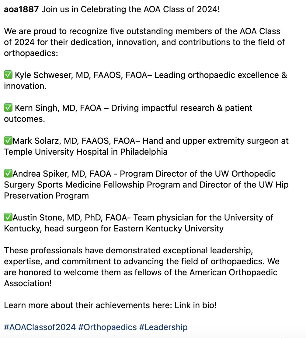 Honored to join the <a href="/aoa1887/">AOA1887</a> class of 2025!