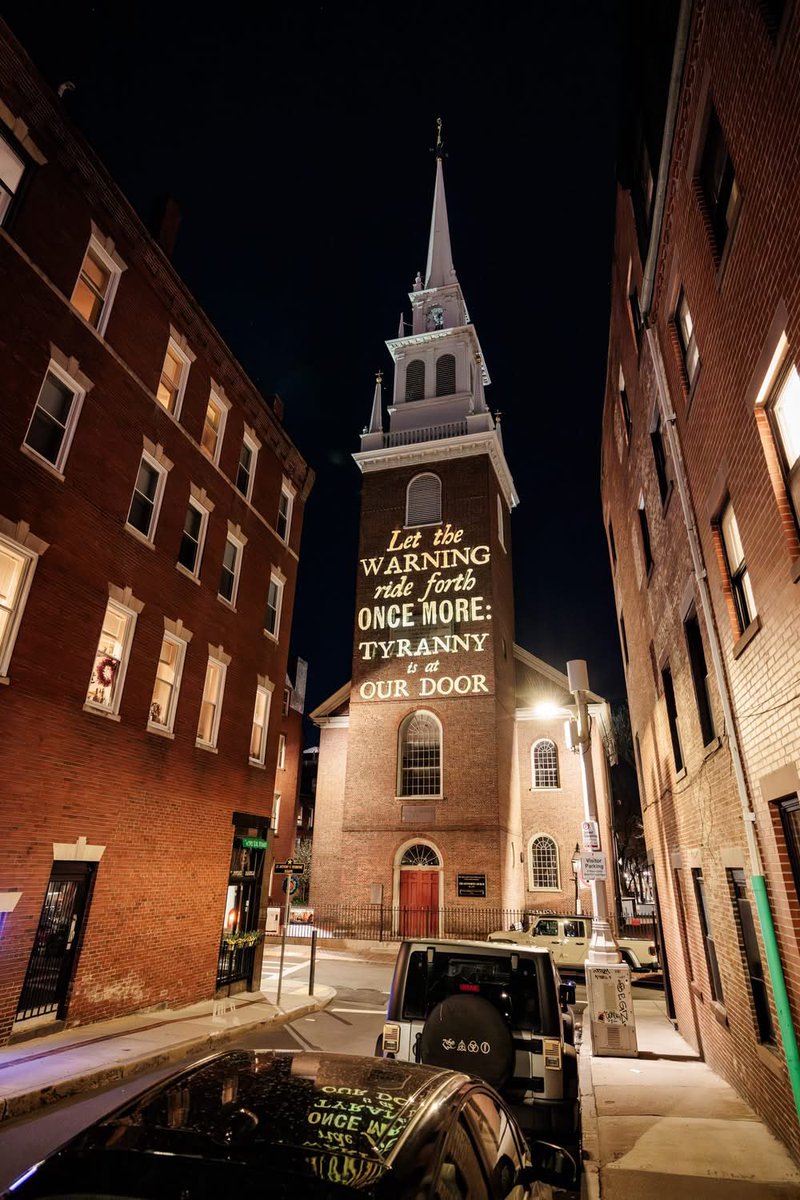 Allareblessed2's tweet image. Tonight is the 250th anniversary of Paul Revereโs ride. Resist!