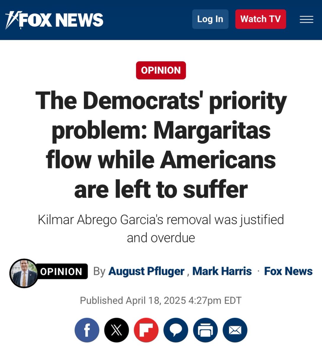 Rep. Mark Harris (@repmarkharrisnc) on Twitter photo It's time someone sets the record straight on Kilmar Abrego Garcia.
My op-ed with <a href="/RepPfluger/">Rep. August Pfluger</a> lays out the facts — don't fall for the Democrats' propoganda. It's time someone sets the record straight on Kilmar Abrego Garcia.
My op-ed with <a href="/RepPfluger/">Rep. August Pfluger</a> lays out the facts — don't fall for the Democrats' propoganda.