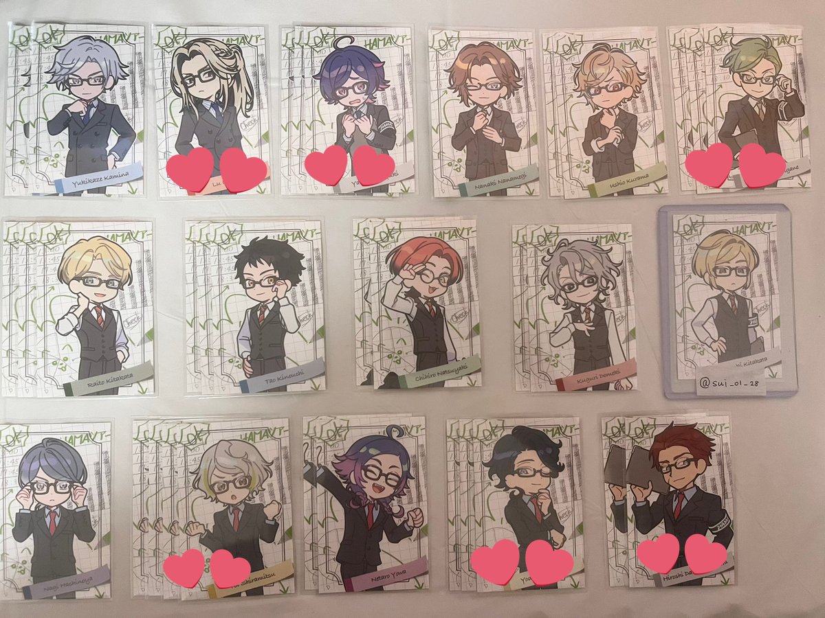 sui_01_28's tweet photo. 【交換】18TRIP エイトリ 全体会議 特典

求→生行＞＞＞300円/枚

譲→画像参照

❖初回プロカ必読
❖郵送のみ
❖💕のみ譲渡可

交換優先のため譲渡のお声かけはお返事にお時間いただく場合があります
検索からもお気軽にお声掛けください https://t.co/TfKfrV0p73