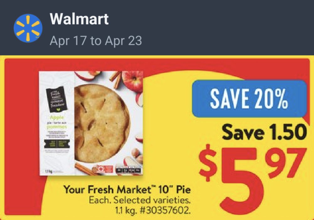 PGK_Keychains's tweet photo. 📢  Hot Deals in Barrie! 🔥 at Walmart

🥚 Kinder Surprise Maxi Egg 151g $9.77

🍓 STRAWBERRIES 1lb (454g) $1.94 at #Walmart

🧀 Great Value CHEESE 400g $4.44

🥧 10" PIES $5.97

Thu Apr 17 to Wed Apr 23

#Barrie #Orillia #DealsInBarrie @WalmartCanada #Easter2025 #Easter🐰 https://t.co/KDI2gp0uvv