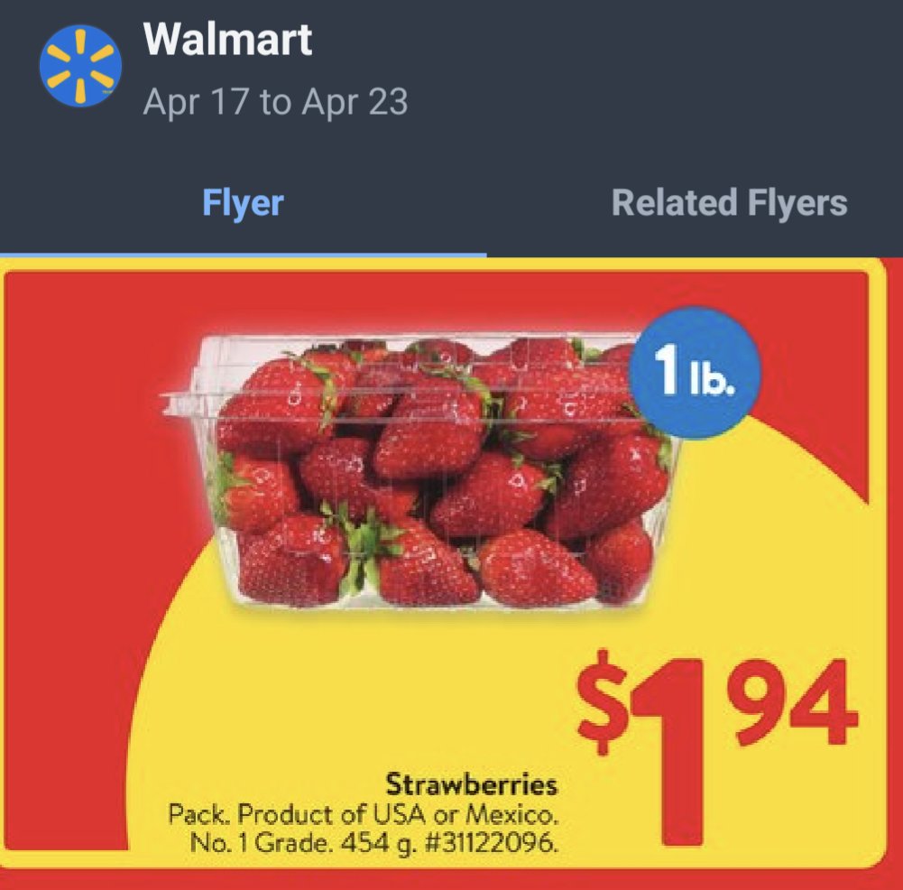 PGK_Keychains's tweet photo. 📢  Hot Deals in Barrie! 🔥 at Walmart

🥚 Kinder Surprise Maxi Egg 151g $9.77

🍓 STRAWBERRIES 1lb (454g) $1.94 at #Walmart

🧀 Great Value CHEESE 400g $4.44

🥧 10" PIES $5.97

Thu Apr 17 to Wed Apr 23

#Barrie #Orillia #DealsInBarrie @WalmartCanada #Easter2025 #Easter🐰 https://t.co/KDI2gp0uvv