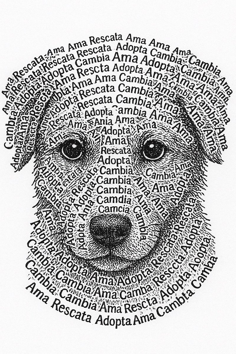 AlmasDeLaCalle's tweet photo. “Soy palabra ignorada”

Soy un rostro hecho de letras,
pero nadie me lee.
Soy un grito que repite ama, rescata, adopta,
y aún así… me pisan, me olvidan, me dejan.

Estoy formado de palabras que salvan,
pero vivo entre actos que matan.
Soy la sombra de un peludo
que un día creyó que el mundo era bueno.

No tengo voz,
por eso mi piel es un poema sin rima,
un clamor escrito en silencio
que suplica al que pasa:
¡mírame!

Ama, aunque no entiendas.
Rescata, aunque no sea tu problema.
Adopta, aunque digas que no puedes.
Cambia…
aunque duela.

Porque yo no nací para mendigar miradas,
ni para dormir sobre huesos y lluvia.
Nací para ser alguien.
Como tú. Como todos.

Pero mientras tú hablas de compasión
desde la comodidad de tu casa,
yo la espero,
hecho pedazos… en una banqueta.

Y aún así,
te amo.
Porque así somos los perros:
una palabra que no sabe odiar.🐾🐾🙏🏻