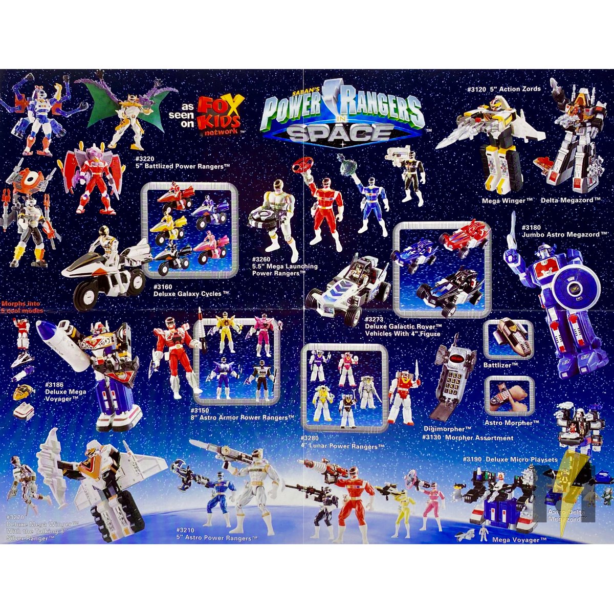 Power Rangers In Space 1998 Bandai America’s Fall 1998 Power Rangers in Space Toy Pamphlet. The ...