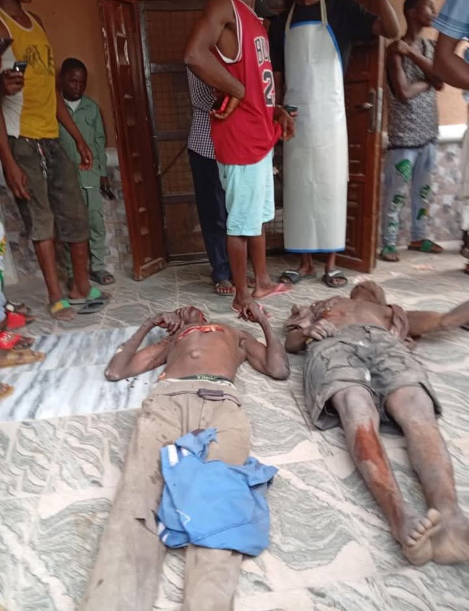 Erm_Eye's tweet image. The Fulani herdsmen you see in the previous post returned at night and this is the outcome. The kill people every night and nothing is done about it. Bunue is bleeding! There is an ongoing genocide in Benue state!