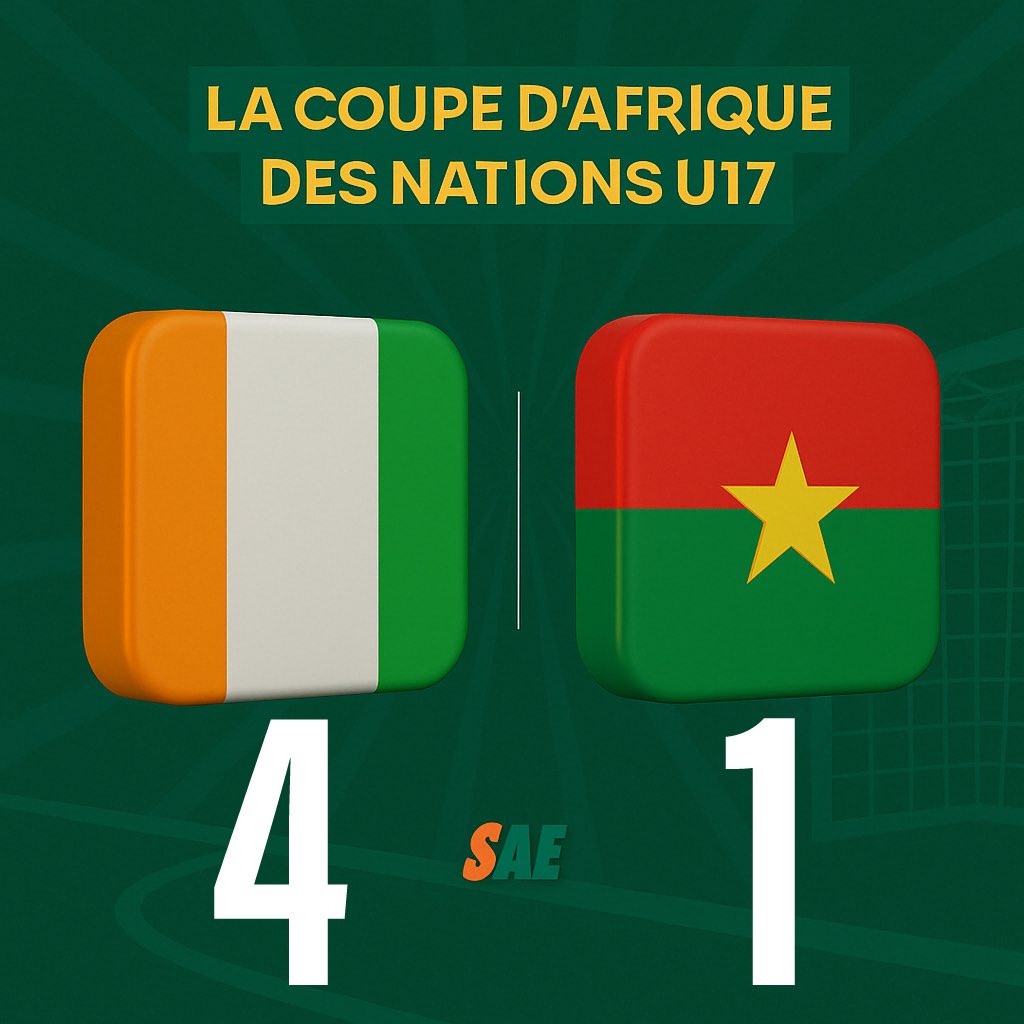 VICTOIRE ! La Côte d’Ivoire termine 3e de la CAN U17 en battant le Burkina Faso aux tirs au but! 
😆😆😆😆😆😆😆👍🏽👍🏽