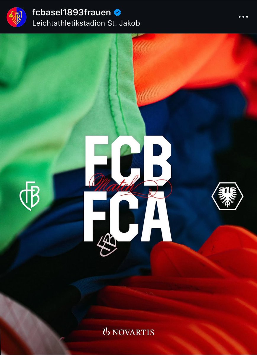 Morgen 16:00 LA Stadion St. Jakob 
-
Play-off-Viertelfinal
#fcbaselfrauen #fcbfrauen #fcbf #fcb #fcbasel