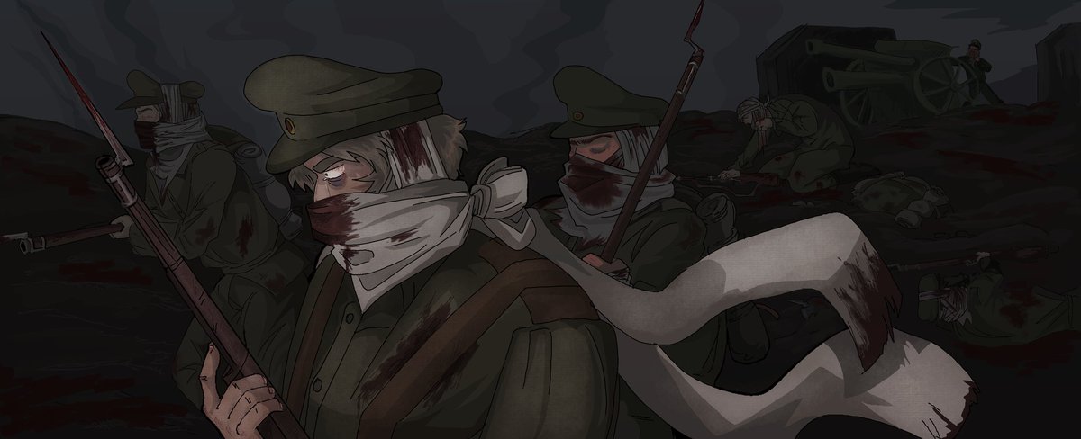 sobakaspepsi's tweet photo. attack of the dead 
tw: blood
#hetalia #hetatwt #aphrussia #ヘタリア https://t.co/5LD3tgjHd1