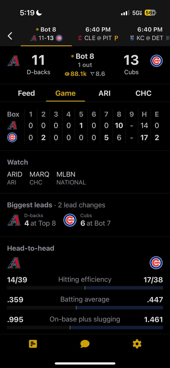 Cubs ML is giving me a heart attack