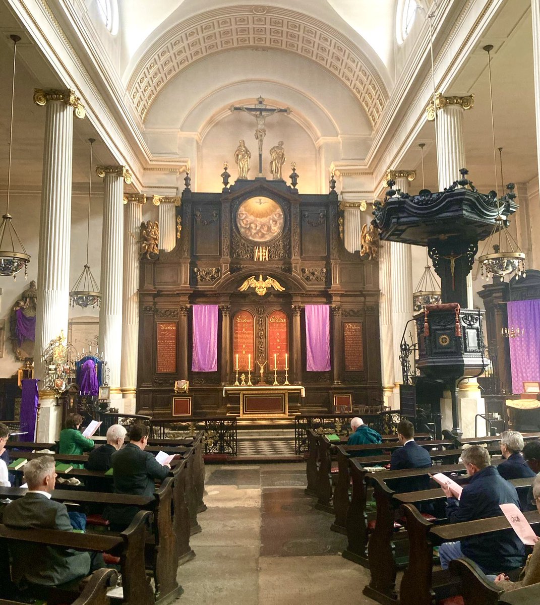 When I survey the wondrous cross
on which the Prince of glory died,
my richest gain I count but loss,
and pour contempt on all my pride.
Forbid it, Lord, that I should boast
save in the death of Christ, my God!
All the vain things that charm me most,
I sacrifice them to his blood