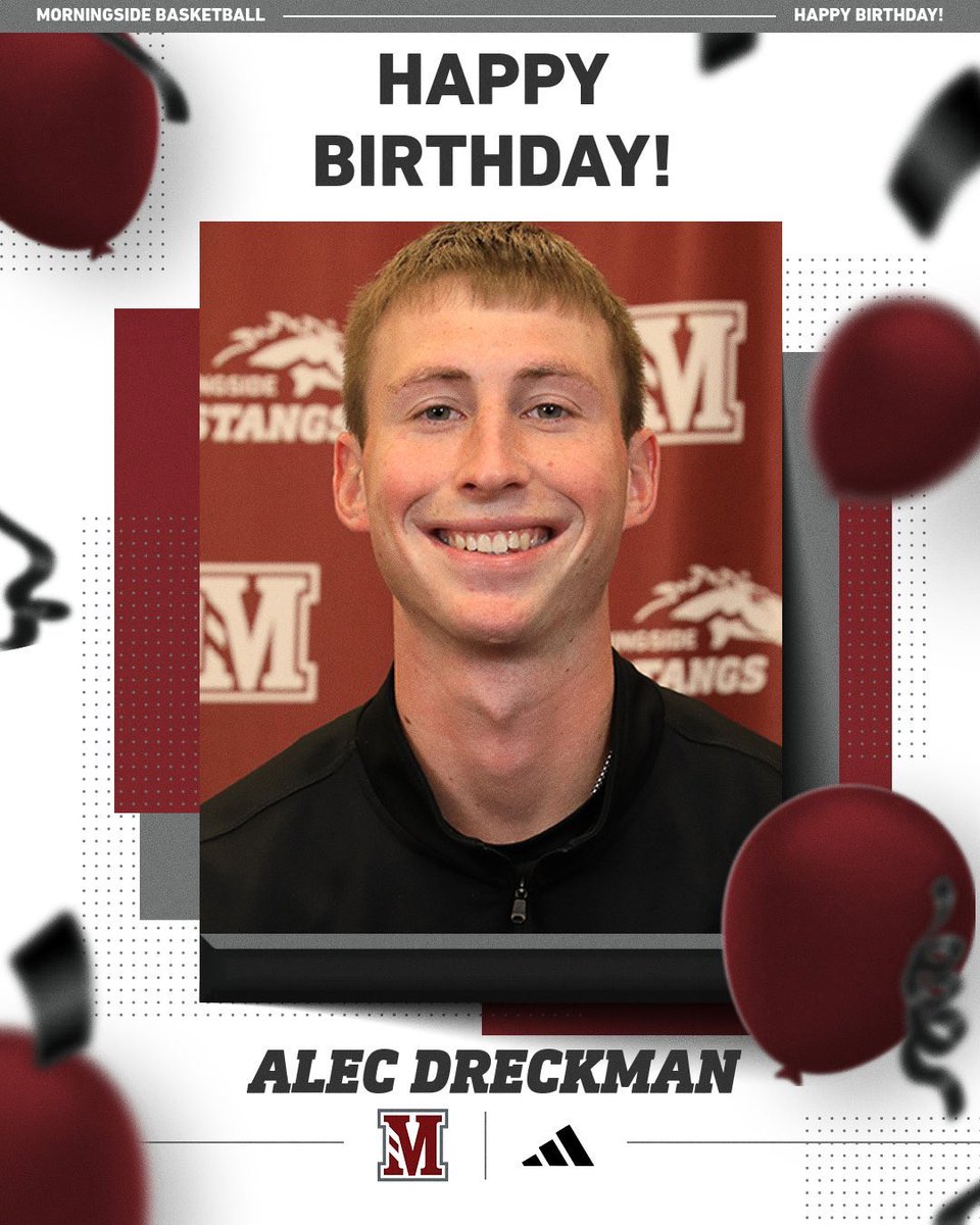 Morningside University Basketball (@msidembb) on Twitter photo Mustang Nation: Please help us wish Student Assistant <a href="/alecdreckmam/">Alec Dreckman</a> happy birthday!
#ALLIN πππ΄ Mustang Nation: Please help us wish Student Assistant <a href="/alecdreckmam/">Alec Dreckman</a> happy birthday!
#ALLIN πππ΄