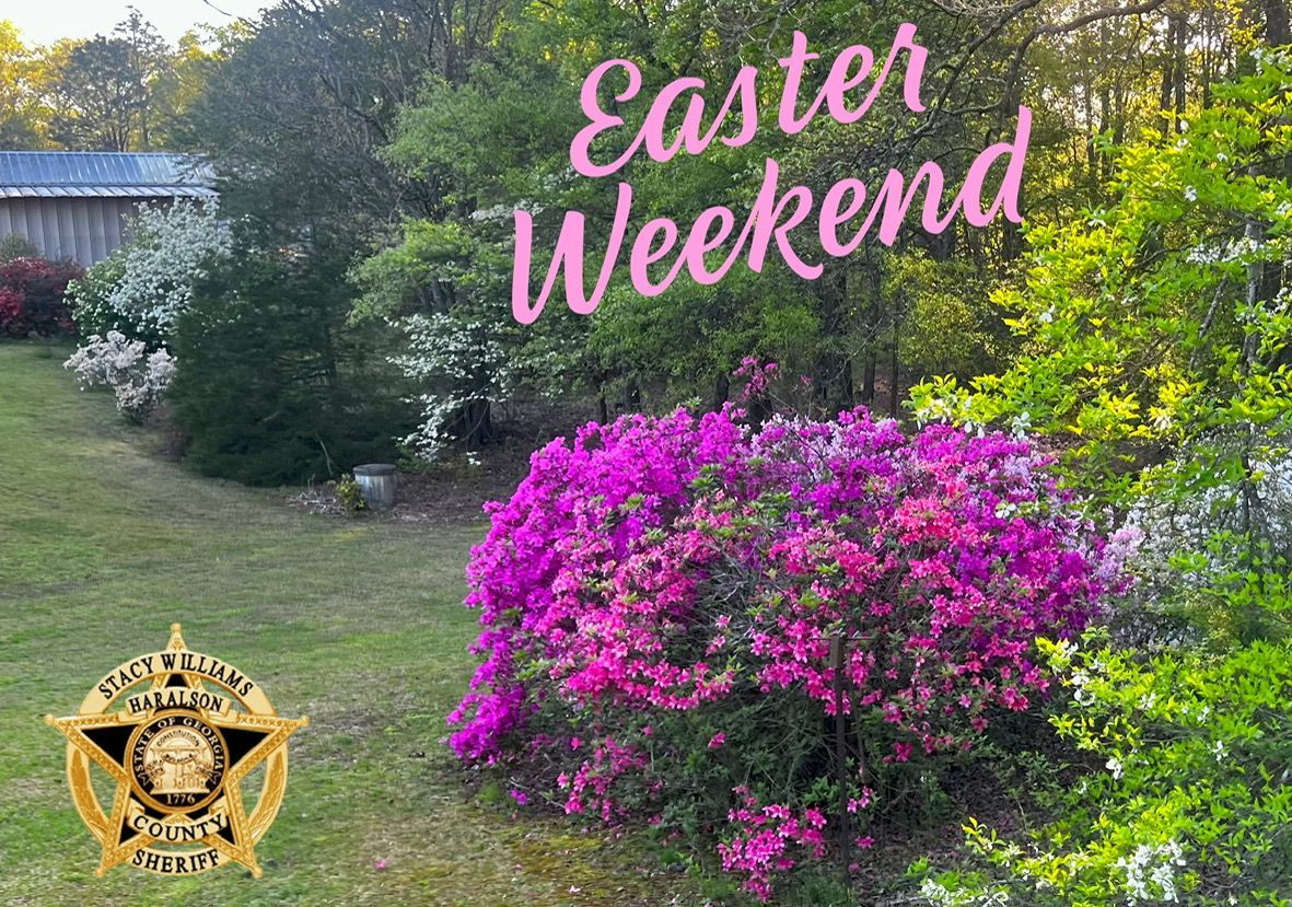 HaralsonSheriff's tweet photo. We hope y’all have a fun, safe and wonderful Easter Weekend ! 🐣 As always, we ask that y’all drive safe and make good choices! 

#Weekend
#BeKind
#MakeGoodChoices
#EasterWeekend
#DriveSafe
#AvoidDistractedDriving
#HCSO https://t.co/JV2k6EqRWP