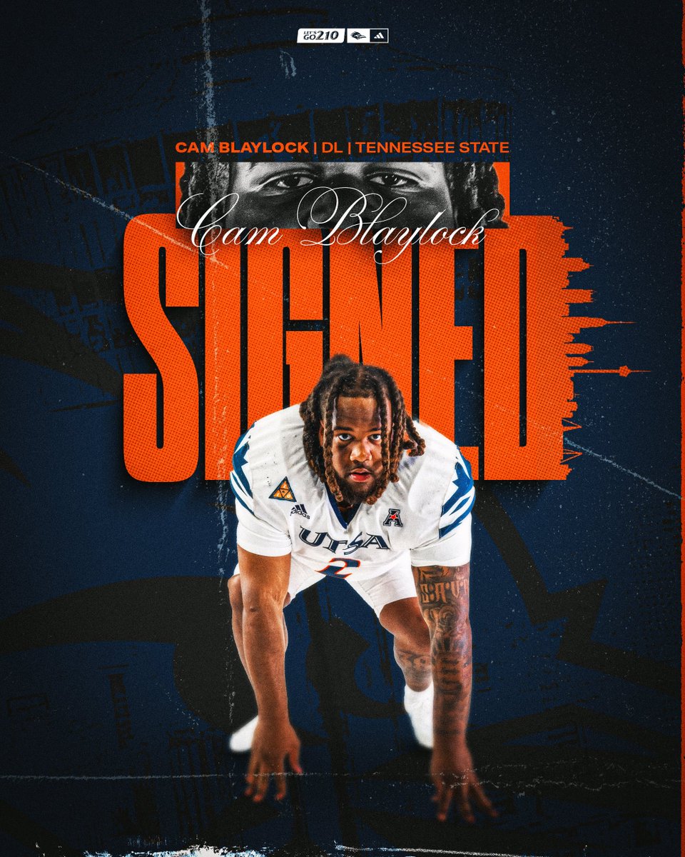 ✍️ 𝓢𝓲𝓰𝓷𝓮𝓭

☑️ Cam Blaylock
📍Memphis, TN  | Tennessee State 
🏈 DL

Welcome to the #210TriangleofToughness, <a href="/kvngcamm_/">Cameron Blaylock</a> ! 

#BirdsUp🤙