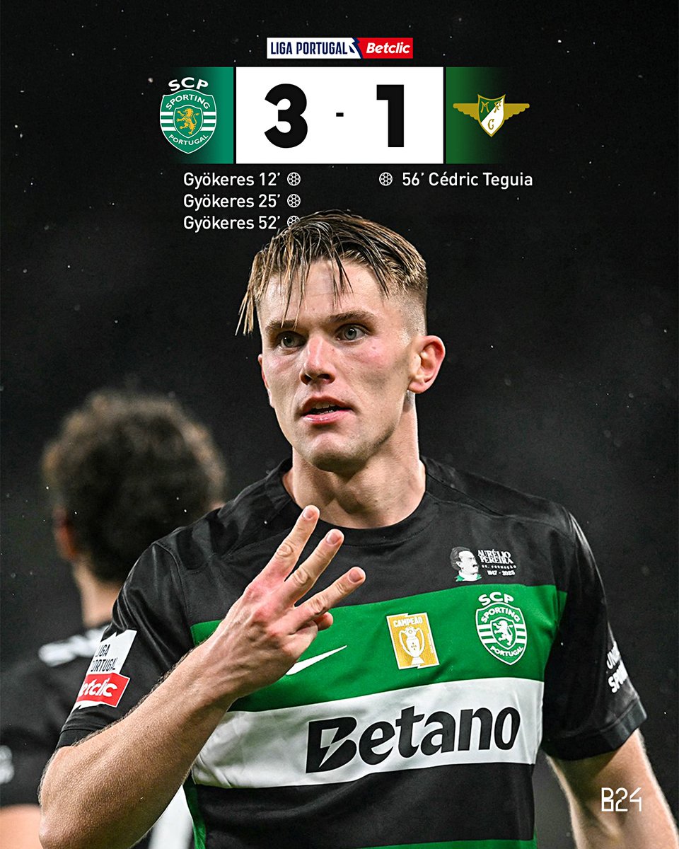 Gyökeres destruiu e o Sporting segue na liderança.