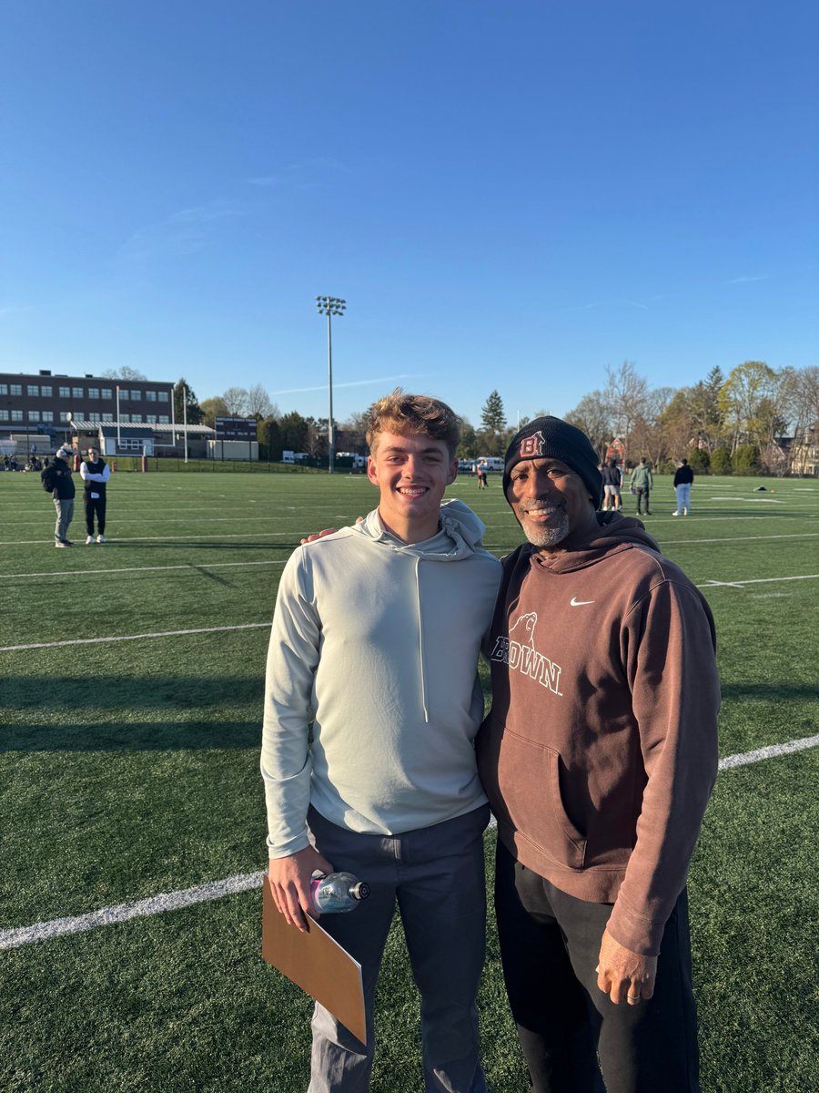 Jack Farrell (@jackfarrell2026) on Twitter photo Had an amazing visit at <a href="/BrownU_Football/">Brown Bears Football</a> yesterday! Unique experience with <a href="/BrownHCPerry/">James Perry '00</a> in team meetings, great to see <a href="/coachDjackson1/">Darryl Jackson</a> again and tour the facilities together, and loved meeting <a href="/Coach_Mul/">Dan Mulrooney</a> and <a href="/CoachEMorrissey/">Eddy Morrissey</a>. Thank you <a href="/craftandcooke/">LC Cooke</a> for the hospitality. Great Had an amazing visit at <a href="/BrownU_Football/">Brown Bears Football</a> yesterday! Unique experience with <a href="/BrownHCPerry/">James Perry '00</a> in team meetings, great to see <a href="/coachDjackson1/">Darryl Jackson</a> again and tour the facilities together, and loved meeting <a href="/Coach_Mul/">Dan Mulrooney</a> and <a href="/CoachEMorrissey/">Eddy Morrissey</a>. Thank you <a href="/craftandcooke/">LC Cooke</a> for the hospitality. Great