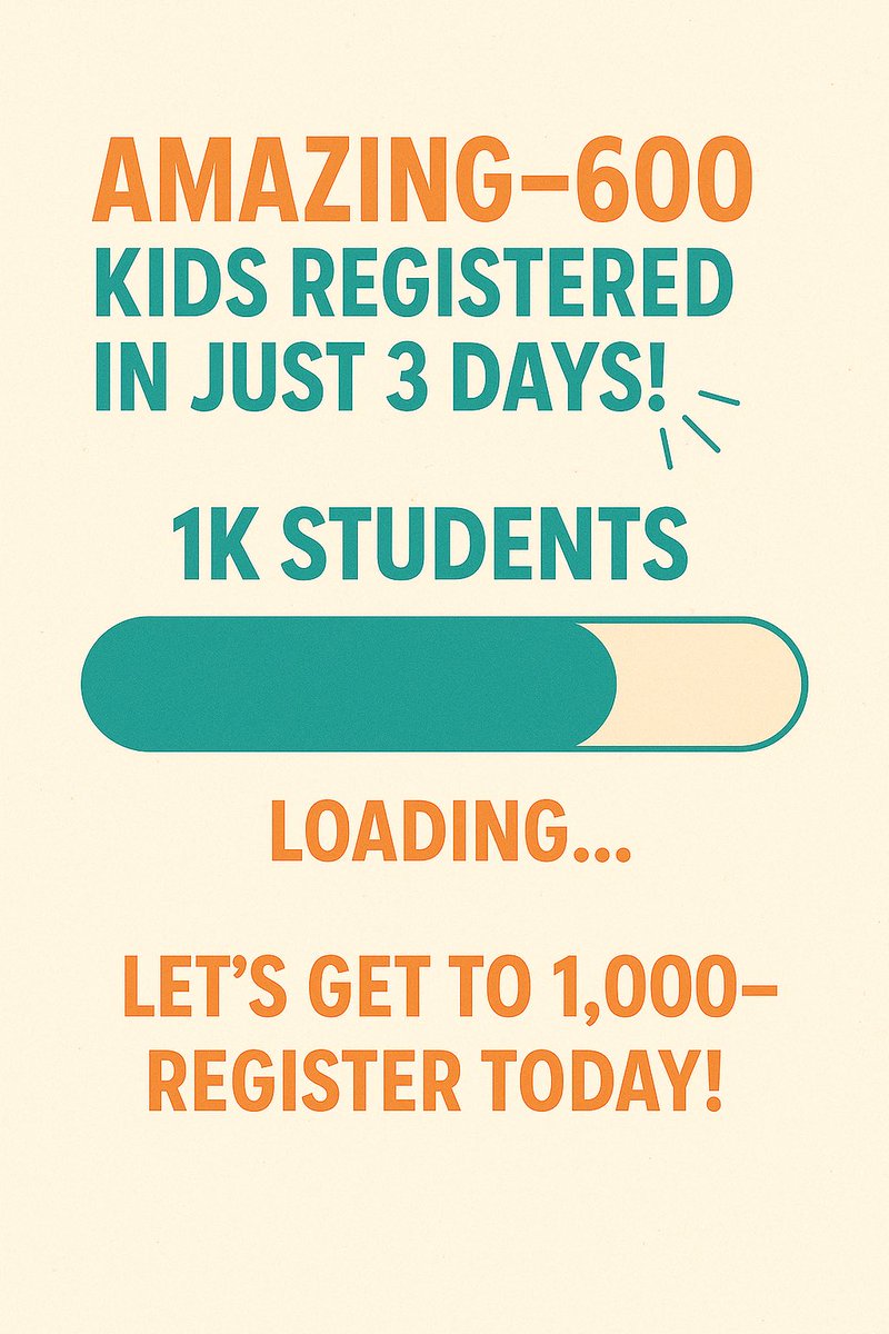 AliefSummerFest's tweet photo. 600 students in 3 days?!
Alief Summer Fest is heating up!
Help us hit our goal of 1,000—fun, enrichment, & summer memories await!
Follow @AliefSummerFest
#JoinTheFest #AliefSummerFest #AliefPride #SummerInTheLief https://t.co/LIClincBTh