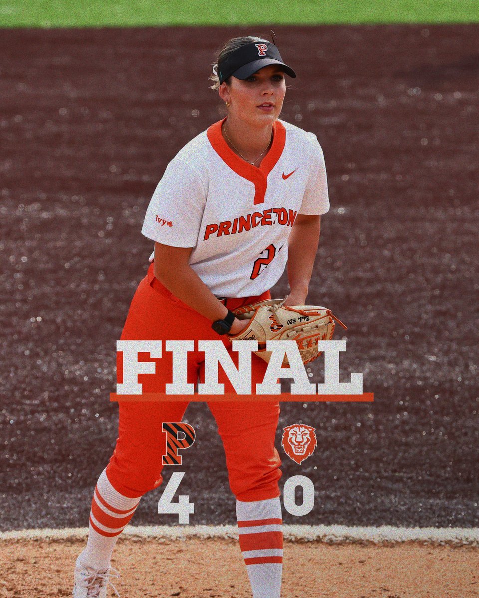 FINAL | Princeton 4, Columbia 0

Game One of the series is ours!

Brielle Wright throws the complete-game shutout, and we'll be back for two tomorrow starting at 12:30!