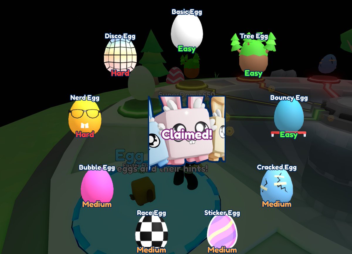 SuperDomik650's tweet photo. Completed Egg Hunt and Received Easter Fluffle in #BGSI #BGSinfinity Already love event @RumbleStudiosRB https://t.co/bqJwr2Uxgt