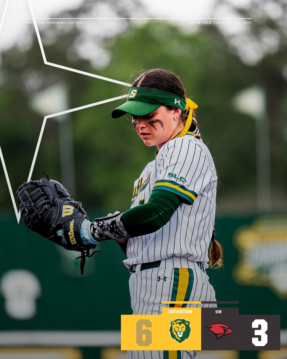 LIONS LOCK IN FOR THE SWEEP

Southeastern controls UIW in Game 3 and wins their eighth straight game!!

#GTL x <a href="/LionUpSoftball/">Southeastern Softball</a>