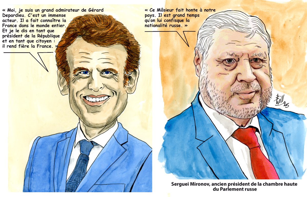 BillTrailli's tweet image. #Depardieu #Macron #SergeiMironov siège à la Douma  
Deux vues différentes