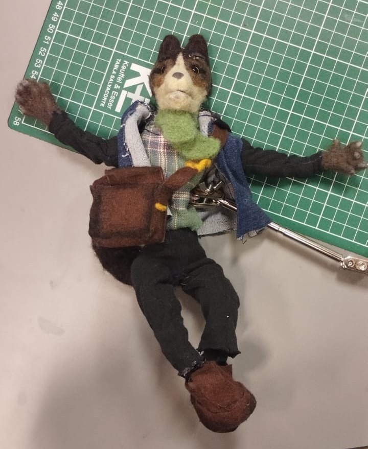 ahiru_catt's tweet photo. Que la animación exprese el mundo en mi cabeza ✨

Lobito de Stop-motion para animación ✨ https://t.co/uoVzInf0fI