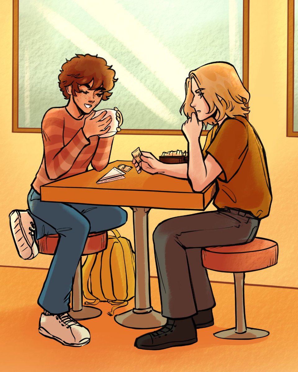 ManicPX's tweet photo. coffee shop AU? nah, just the next episode hihi It’s up now!! 

#peanutsoupcomic #peanutsoupwebtoon #webtoon #webtooncanvas #tapasmedia #webcomics https://t.co/qlZaKEt5di