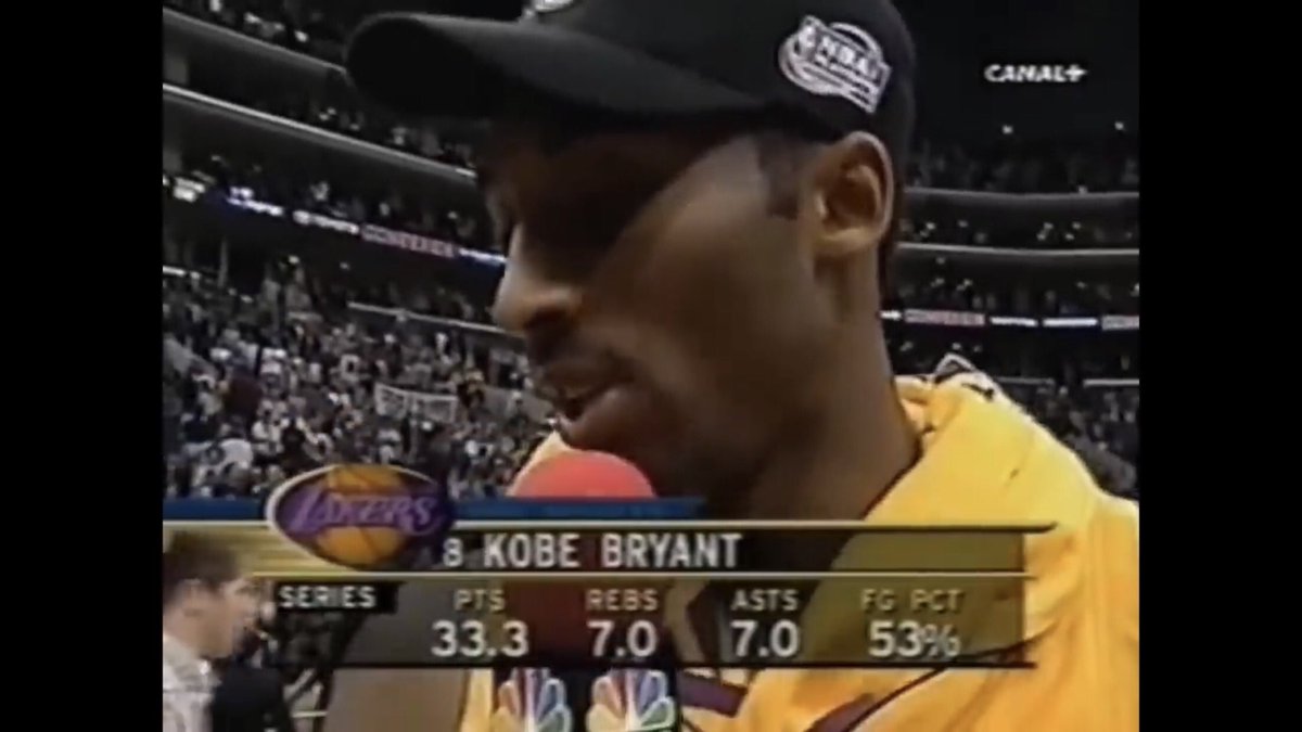 KenDawg2Times's tweet photo. When Kobe cooked the Spurs in game 3 of the 2001 WCF, and put up a GOOD 36 points, 9 rebounds, and 8 assists to put the Lakers up 3-0 in the series; Kobe then went on to finish the series 4-0 while averaging 33 points, 7 rebounds, and 7 assists. #KOBE 

Video Credit: @DawkinsMTA https://t.co/C4CPnCJM1o