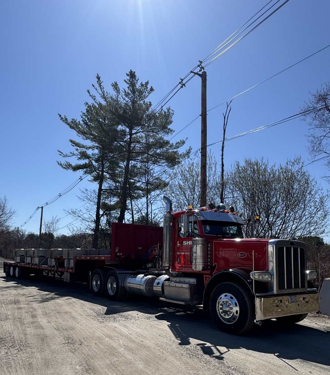 SheaConcrete's tweet photo. It was a good “Full Load Friday” 👍 … Rain 🌧️, Sun ☀️, or Snow ❄️ our @PeterbiltMotors “Power Fleet” is on the go 🇺🇸 … Teamwork makes the dream work #april2025 #precastconcrete #thesheaway #fullloadfriday #goodfriday #qmccranes #madeintheusa🇺🇸 #teamworkmakesthedreamwork https://t.co/kZ15UYQaVF