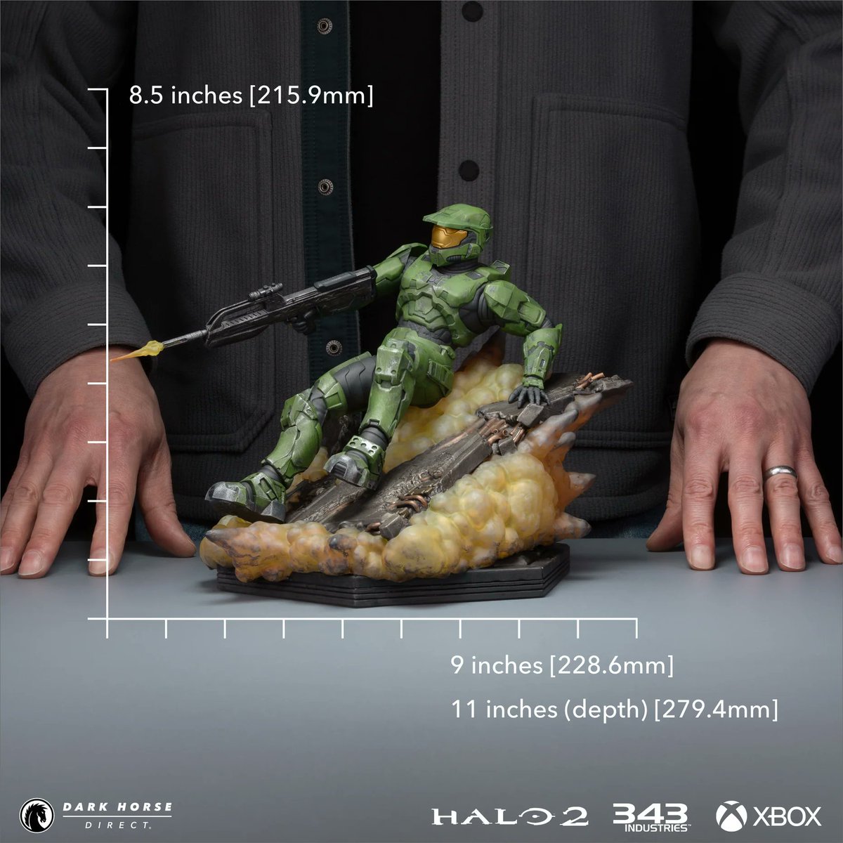infinite_mcc's tweet photo. Dark Horse Direct | Halo 2: Master Chief 20th Anniversary Statue https://t.co/SmhBFhPNfo