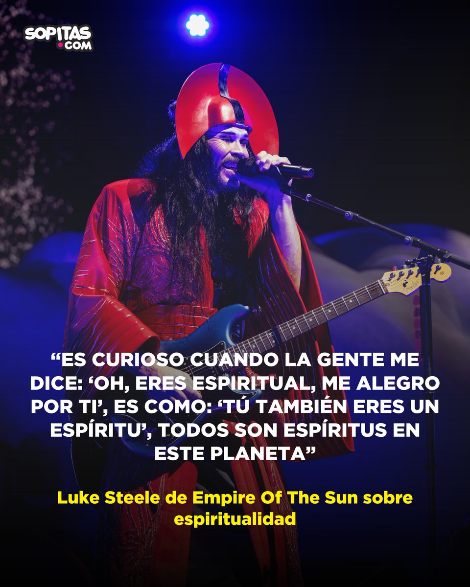 sopitasfm's tweet photo. ¡Tipazo! Luke Steele de Empire Of The Sun confirmó la calidad de ser humano que es durante su pasada visita a la Ciudad de México.
Checa la entrevista completa: https://t.co/WCFSohQheK 📲
#EmpireOfTheSun #LukeSteele https://t.co/vVJDCre8Bz