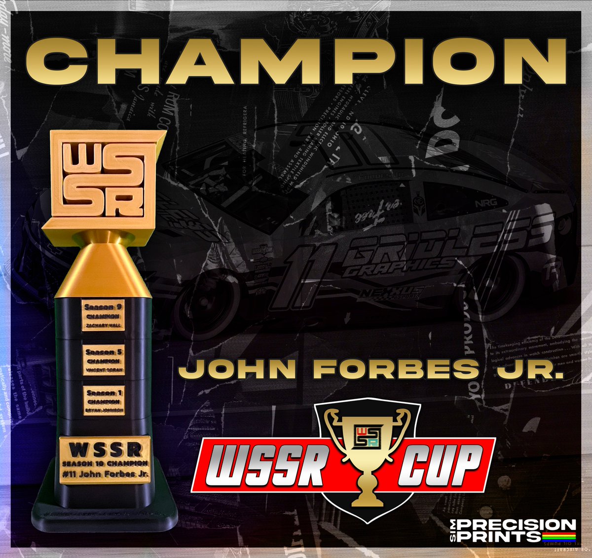 📸 The champ with the hardware!

<a href="/john_forbesjr/">John Forbes Jr</a> finally has his hands on the new WSSR Championship Trophy — the FIRST of his WSSR career!

Season 10’s Cup Series Champion made it official back in March, but now the moment looks just as good as it felt. Congrats Champ!