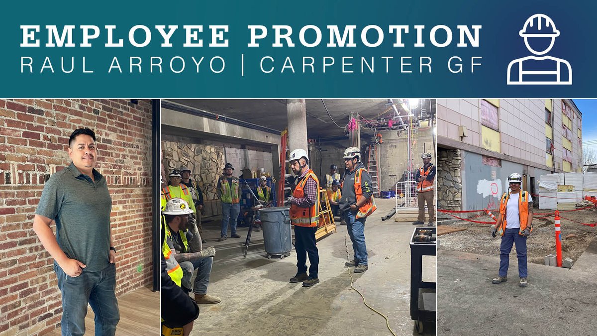 HyderBuilt's tweet photo. Big congrats to Raul Arroyo on his promotion to General Foreman at Hyder Construction! 👷‍♂️👏 https://t.co/QEB7sjLTzG
