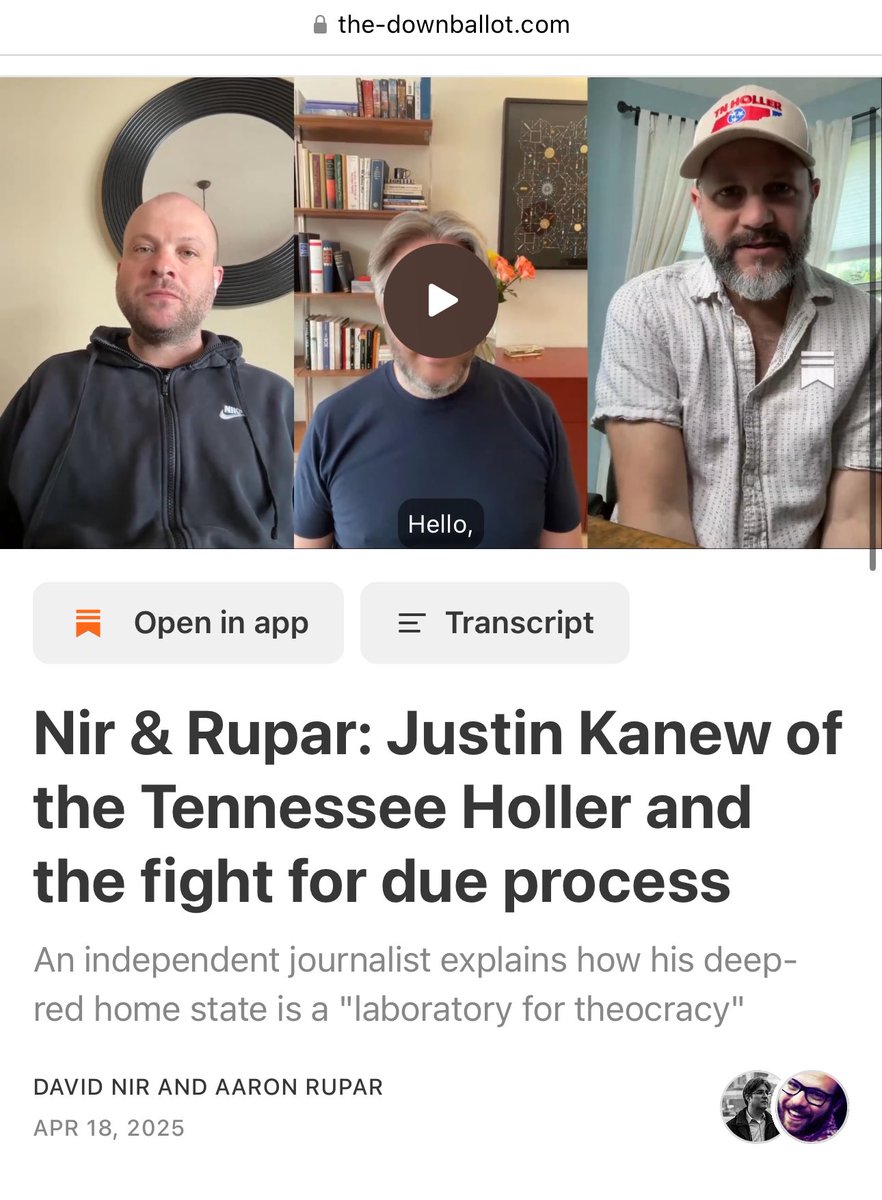 TheTNHoller's tweet image. Watch @Kanew talk Tennessee with @atrupar & @DavidNir: the-downballot.com/p/justin-kanew…