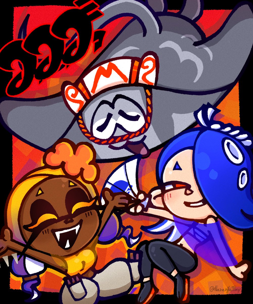 NaranjaTiny's tweet photo. #Splatoon3 #DeepCut #splatoonart #fanart https://t.co/ivfCRupi1n