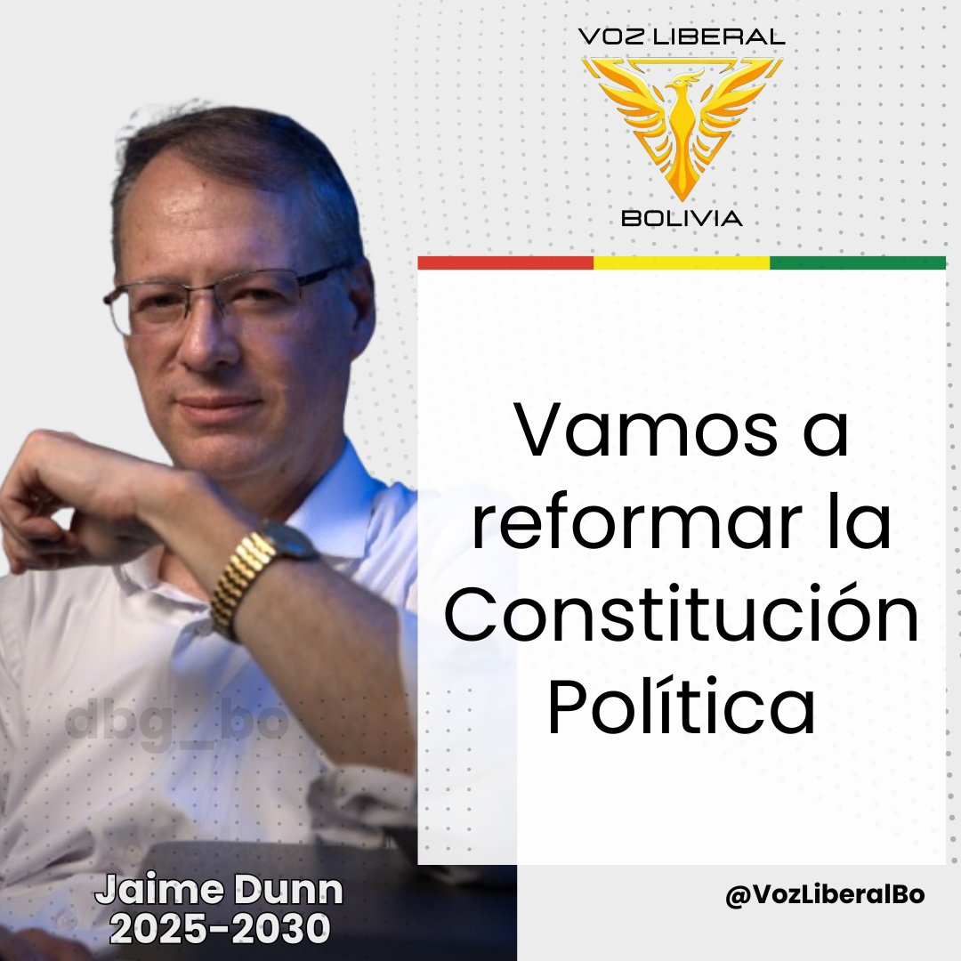 VozLiberalBo's tweet photo. #VozLiberal #VozLiberalBo
#LaVOZdelaLIBERTAD

"Vamos a reformar la CPE"
@JaimeDunn_ candidato presidencial

#Dunnidad #Bolivia #JaimeDunn
#DunnPresidente #JaimeDunnPresidente https://t.co/E44KMdwN82