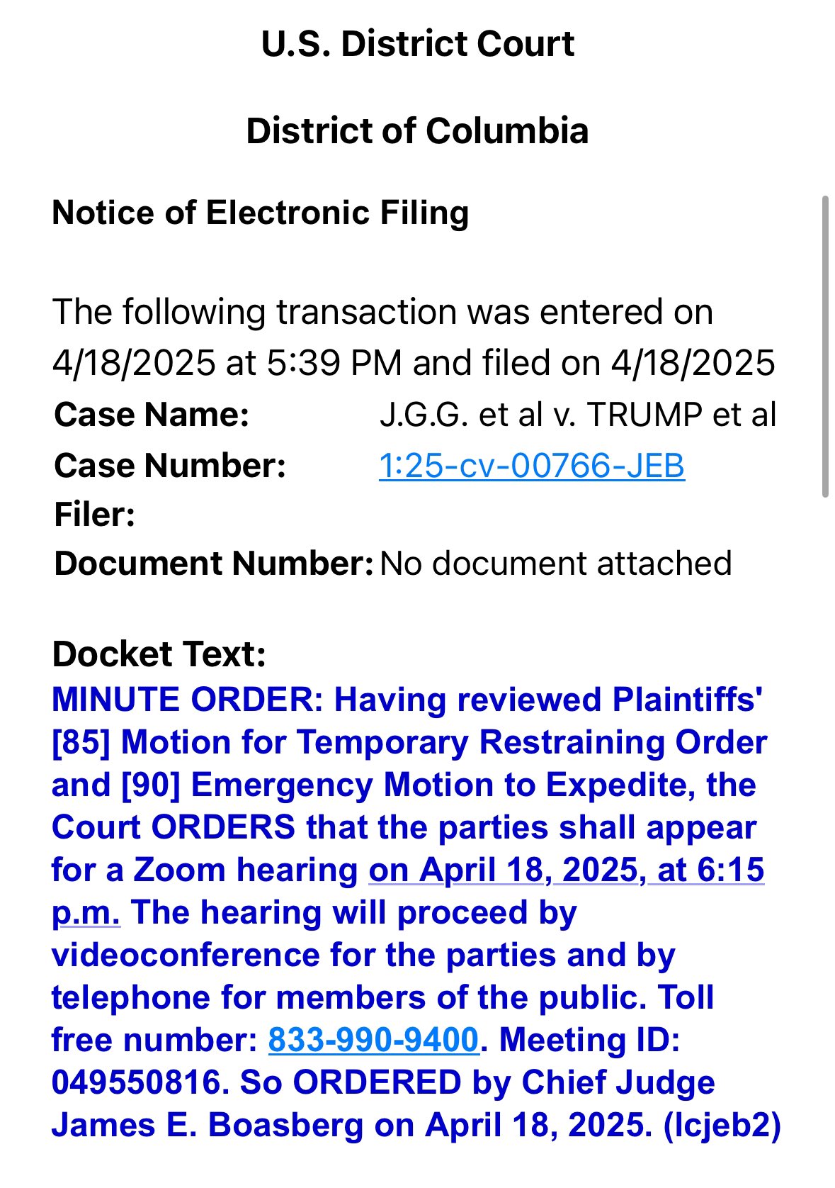 Here we go again:

The Supreme Court already clearly ruled DC Obama Judge Jeb Boasberg has no power ...