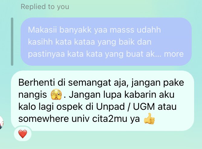 alfalisyaa's tweet photo. Mas... aku nangis bangett lohh😔
Peluk jauh dari akuu🫂 he didn't sayy much, but from deee start, i admired de wayy he carried his wordsss❤️‍🩹💐
Sehat sehat orang baikk💓💓 https://t.co/s5tF36ongz
