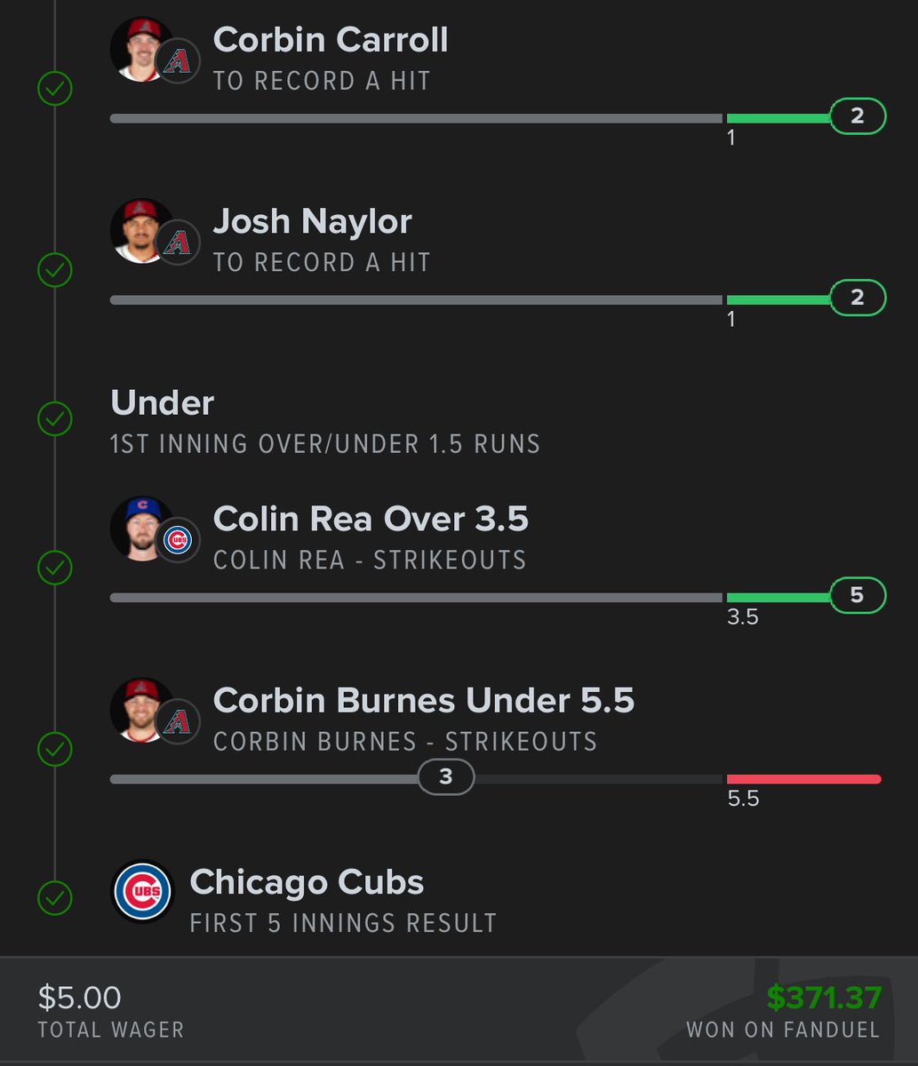 10 leg parlay hits, Cubs win, its 70°F in Illinois - it truly is Good Friday. #FlyTheW #GoCubsGo