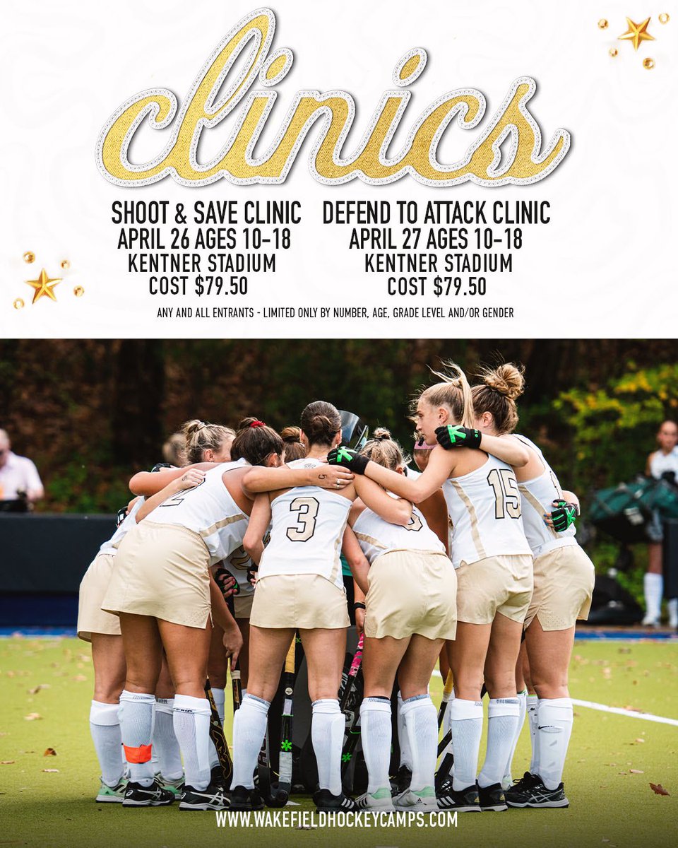 Two more camps coming up ⛺️ 

Register now! 
🔗 wakefieldhockeycamp.com