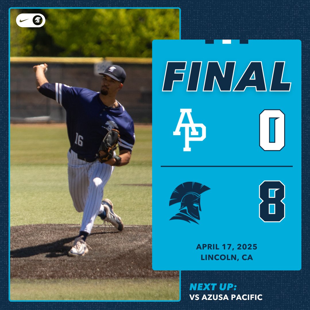 Jessup_BASE's tweet photo. 𝐒𝐭𝐚𝐫𝐭𝐢𝐧𝐠 𝐭𝐡𝐞 𝐝𝐚𝐲 𝐰𝐢𝐭𝐡 𝐚 𝑺𝑯𝑼𝑻𝑶𝑼𝑻
Jessup 8️⃣, Azusa Pacific 0️⃣

NEXT 🆙 vs. APU
📅 Today
⏰ 3:15 PM
🏟️ McBean Park

#1️⃣WARRIOR https://t.co/wW4Pom0j58