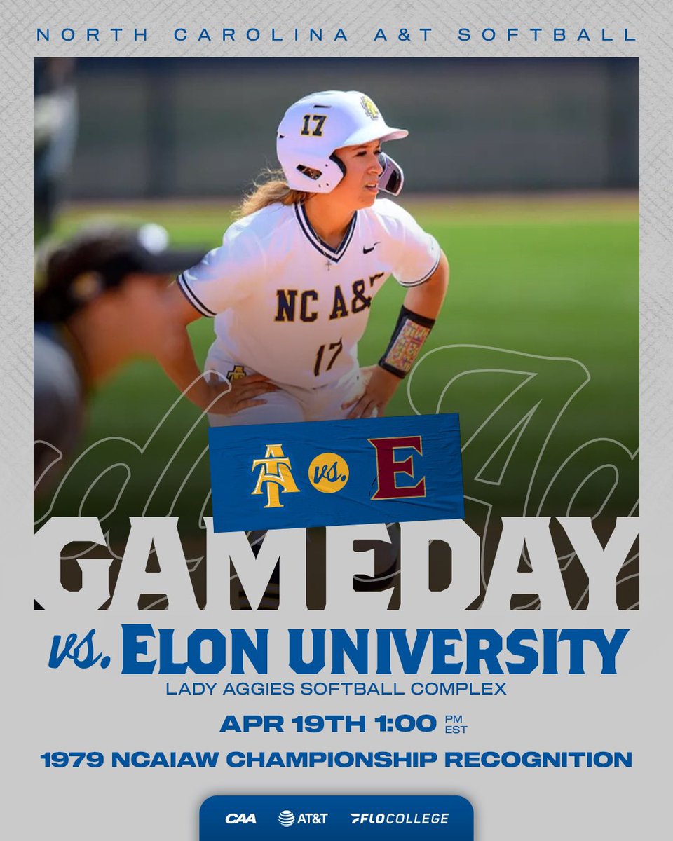 Join us tomorrow at 1 pm 

“Aggie Softball Stadium”

to celebrate our:

 “1979 National NCAIAW Championship Team”

💙💛🥎💛💙

#AggiePride🥎