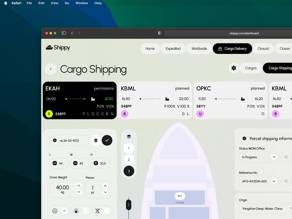 Jerrie_UX's tweet photo. Ever made a Dashboard to track shipping of cargos internationally? 🤔👨🏻‍🍳

Happy Good Friday
Redesigned this dashboard inspired by @Rondesignlab 🚀

#dashboard #UIUX https://t.co/tnxGzhFyX0