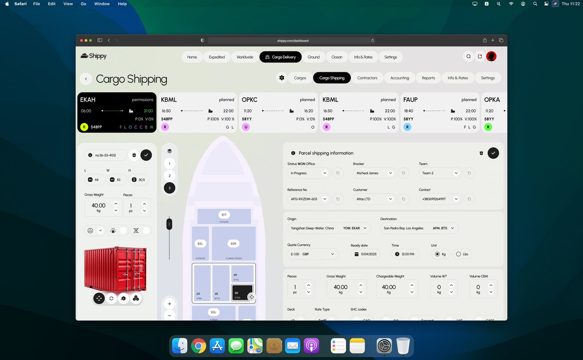 Jerrie_UX's tweet photo. Ever made a Dashboard to track shipping of cargos internationally? 🤔👨🏻‍🍳

Happy Good Friday
Redesigned this dashboard inspired by @Rondesignlab 🚀

#dashboard #UIUX https://t.co/tnxGzhFyX0