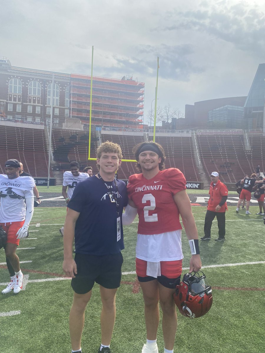 Ben Musser (@ben_musser7) on Twitter photo Thank you for the hospitality today <a href="/GoBearcatsFB/">Cincinnati Football</a>!!
<a href="/CoachRicht/">Coach Richt</a> <a href="/pacsfootball1/">PACS Football</a> <a href="/CoachSattUC/">Coach Satterfield</a> <a href="/CoachPeteThomas/">Pete Thomas</a> Thank you for the hospitality today <a href="/GoBearcatsFB/">Cincinnati Football</a>!!
<a href="/CoachRicht/">Coach Richt</a> <a href="/pacsfootball1/">PACS Football</a> <a href="/CoachSattUC/">Coach Satterfield</a> <a href="/CoachPeteThomas/">Pete Thomas</a>