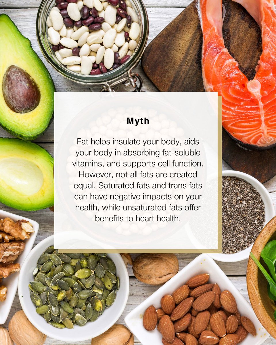 Are fats really the enemy? 🤔 Swipe to uncover the facts about fats and their role in your health #MythOrFactFridays