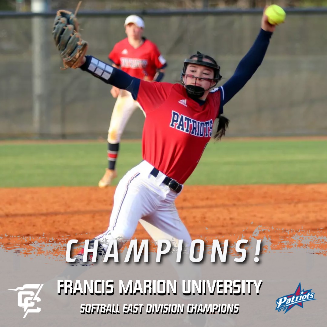Conference Carolinas (@confcarolinas) on Twitter photo Congratulations to the Patriots of <a href="/FMUSports/">FMU Sports</a> for clinching the crown of the East Division of Conference Carolinas softball. #leadingtheway Congratulations to the Patriots of <a href="/FMUSports/">FMU Sports</a> for clinching the crown of the East Division of Conference Carolinas softball. #leadingtheway