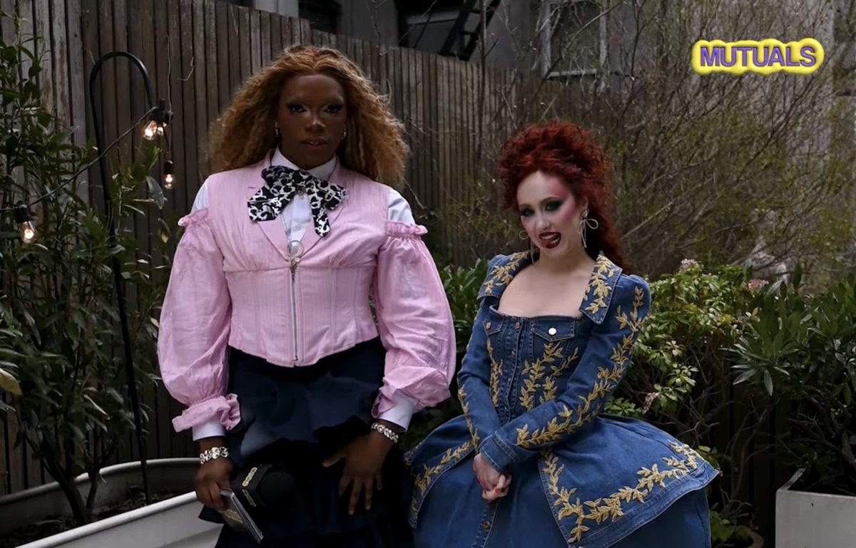 PopCrave's tweet photo. Anania &amp; Chappell Roan stun for Gaydar. https://t.co/yJgaThgn6Q